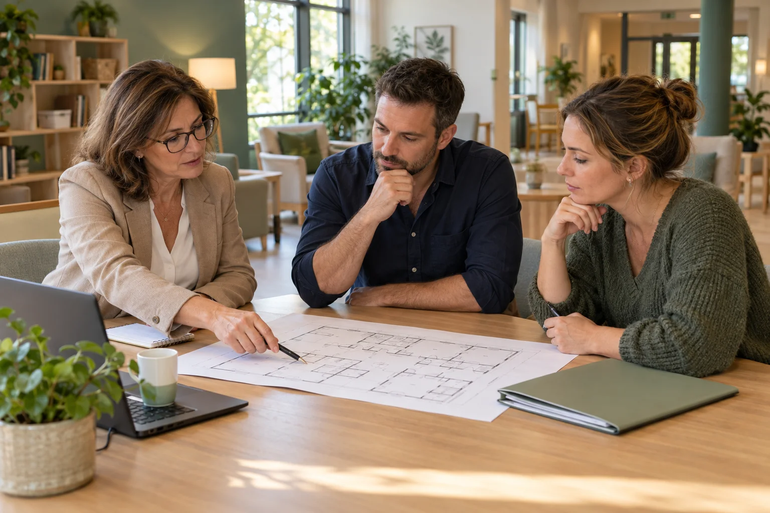 Une équipe de direction prépare la démarche de sécurisation de son établissement médico-social